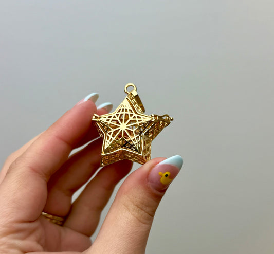 Star mini sphere cage pendant