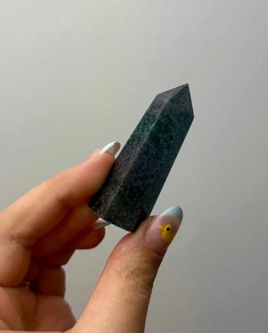 Ruby kyanite tower