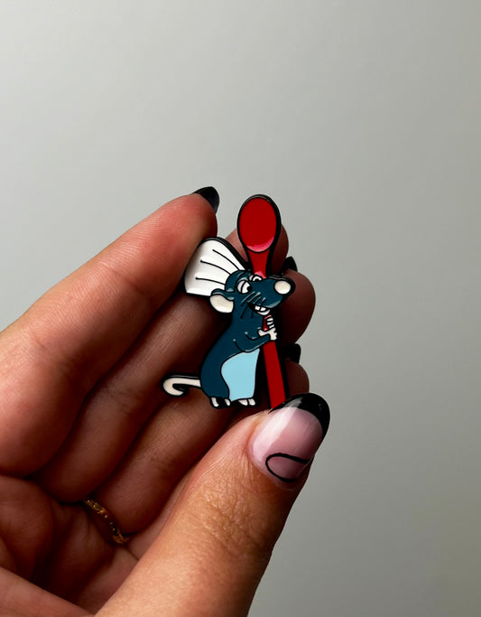 Remy from ratatouille enamel pin