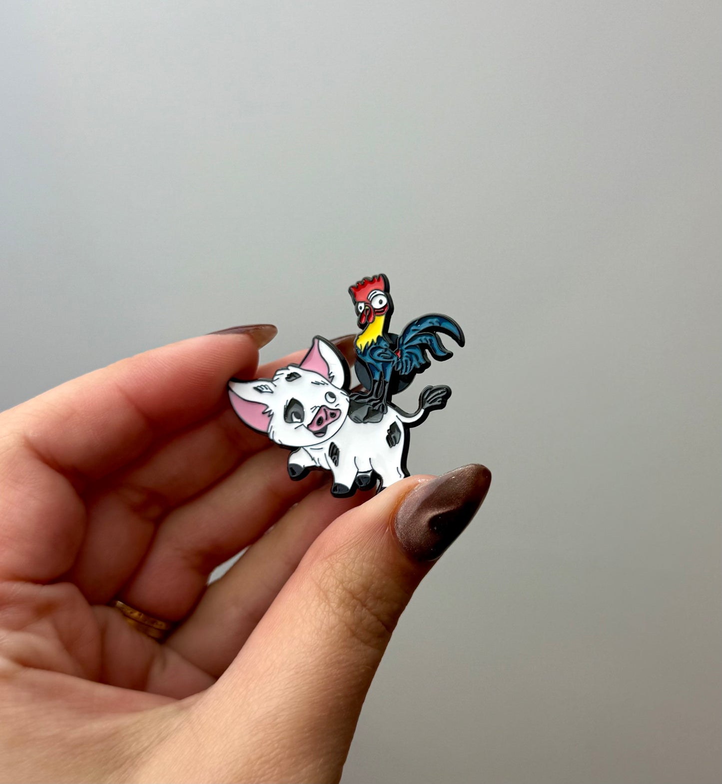 Moana pua & heihei enamel pin ￼
