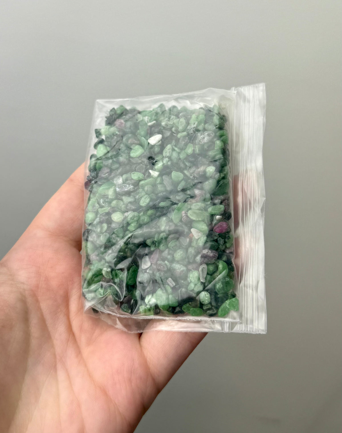 Ruby zoisite chip bags