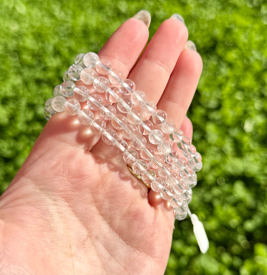 6mm clear quartz bracelets