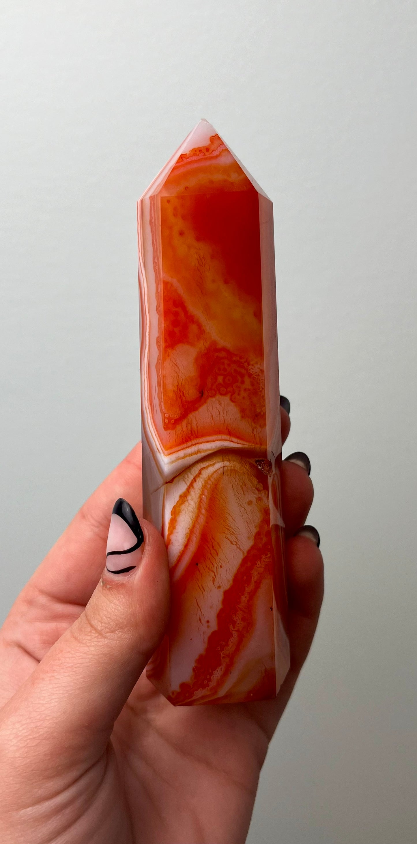 Imperfect carnelian tower