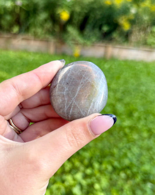Labradorite palm stones