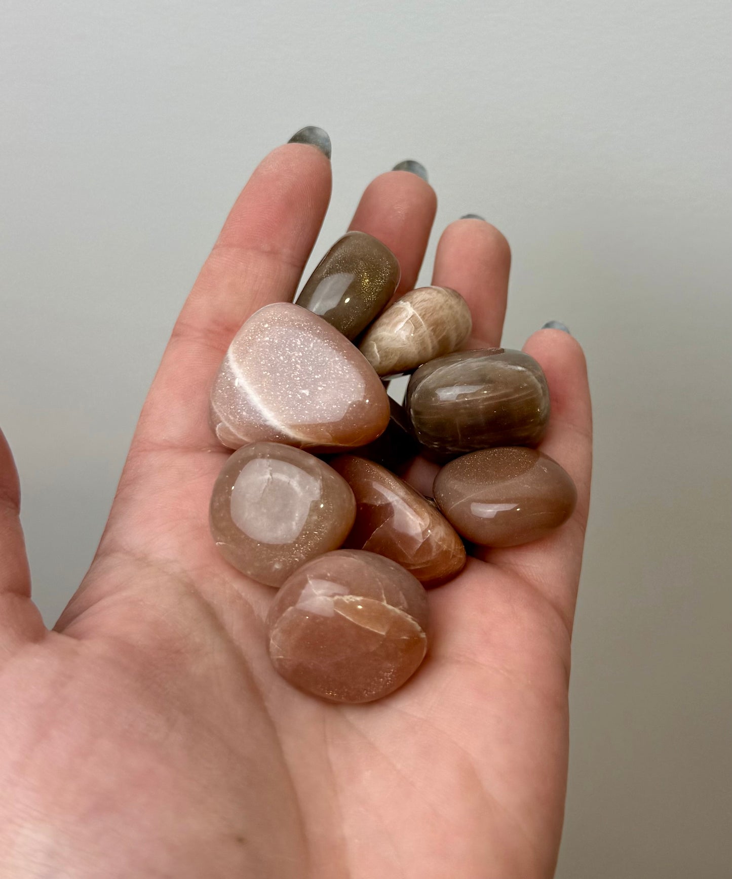 Peach moonstone tumbles