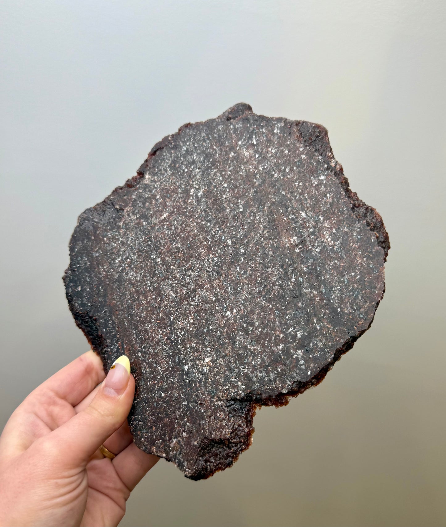 Strawberry quartz slab