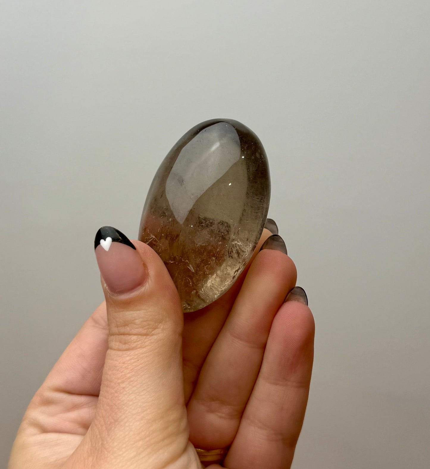 Smoky Quartz palm stone
