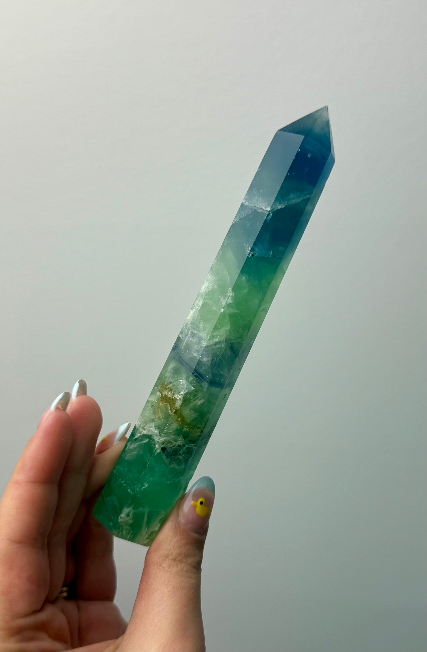 Feather fluorite towers
