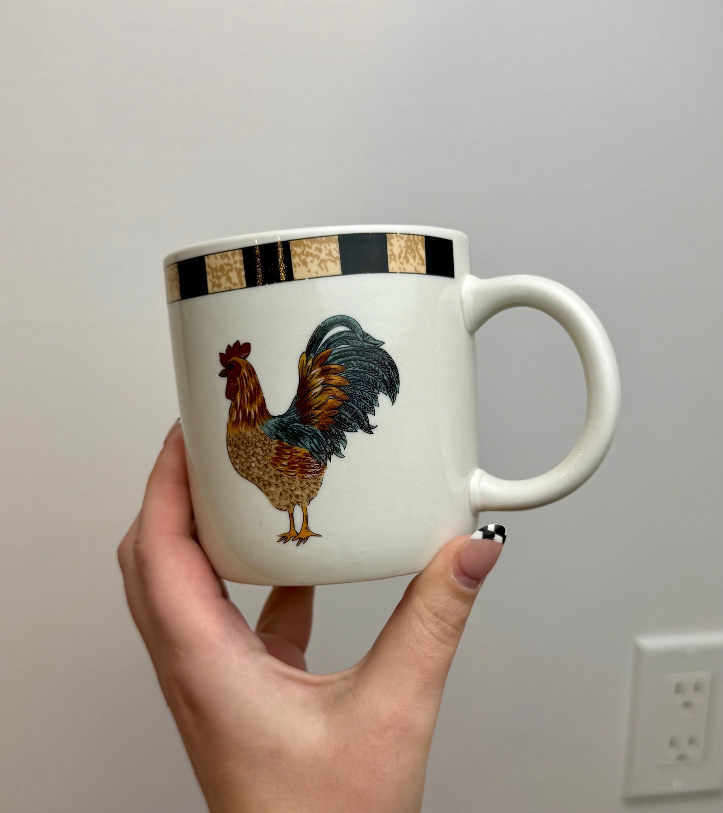 Rooster mug thrifted find