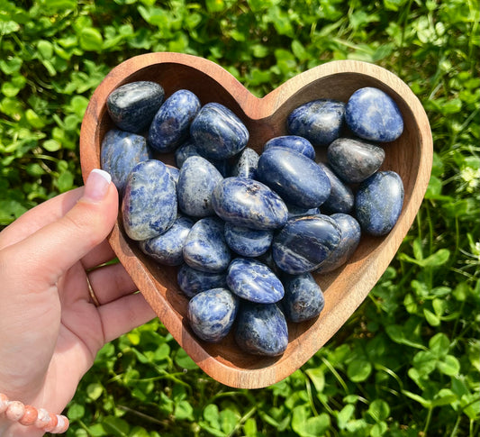 Sodalite tumbles