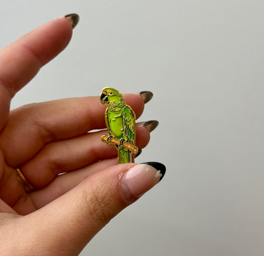Parrot enamel pin