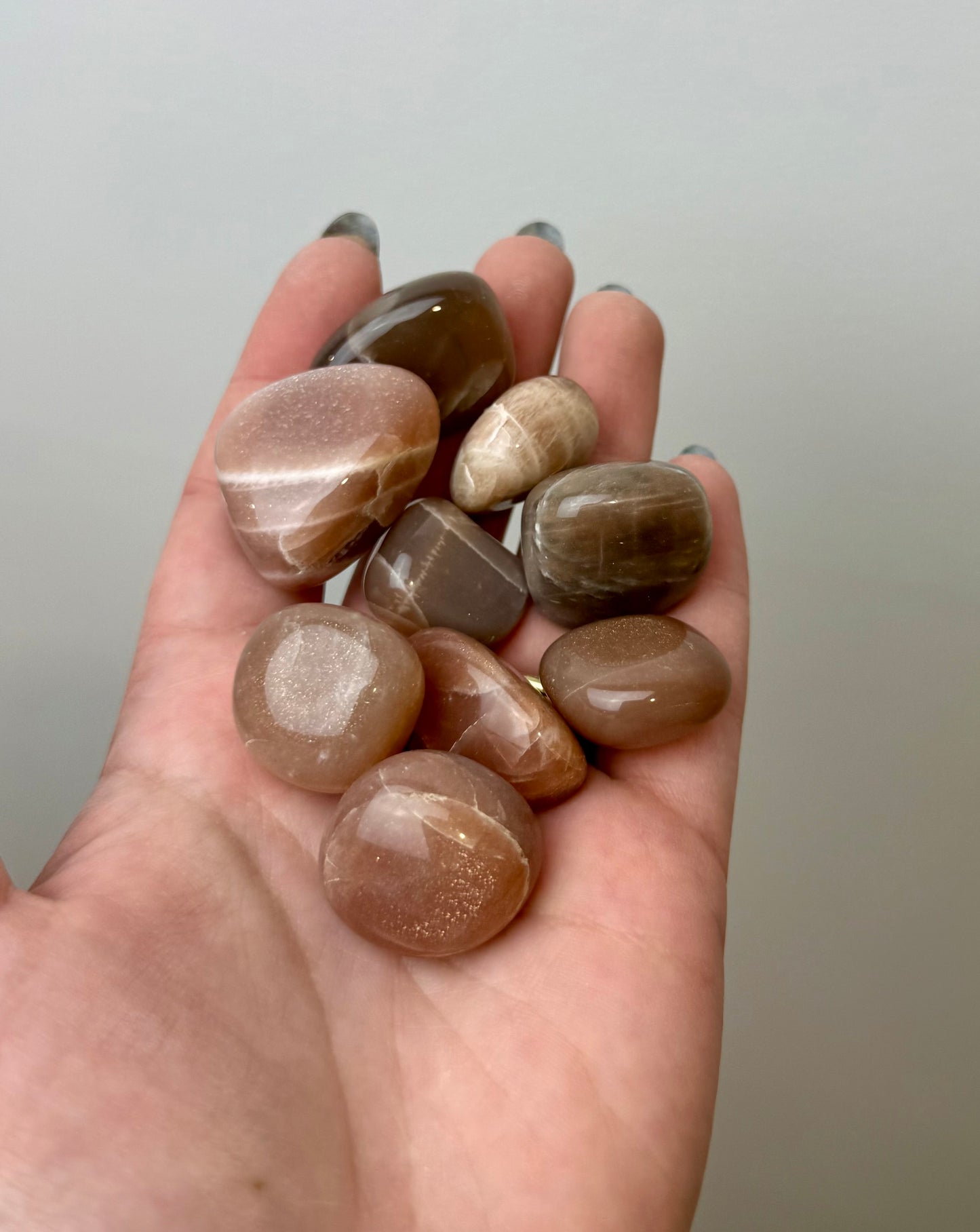 Peach moonstone tumbles