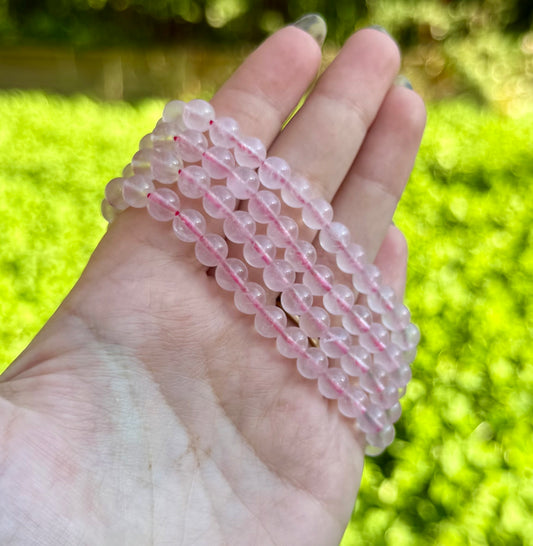 6mm rose quartz bracelets