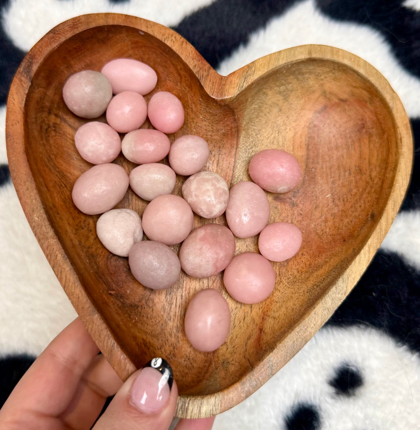 Pink opal smaller tumbles