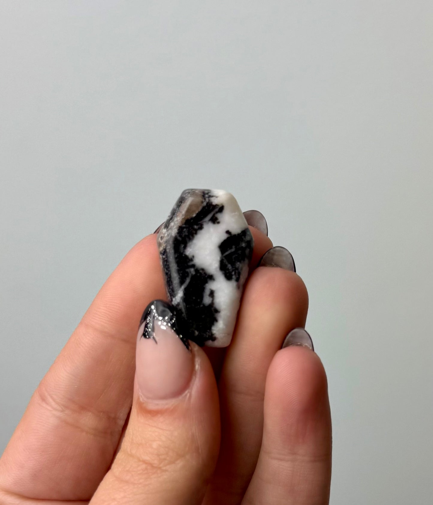 Zebra jasper coffin carving