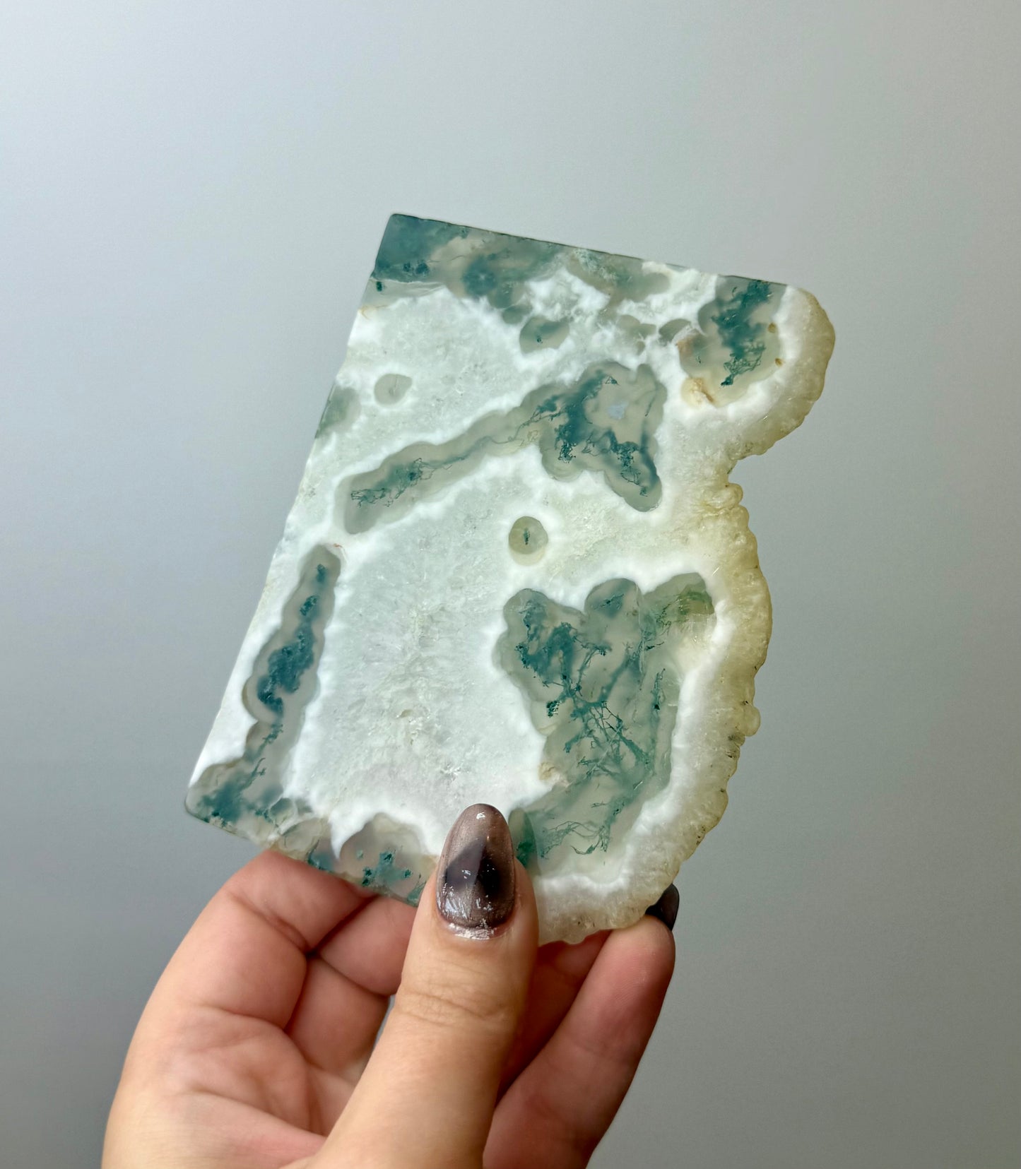 Moss agate slab