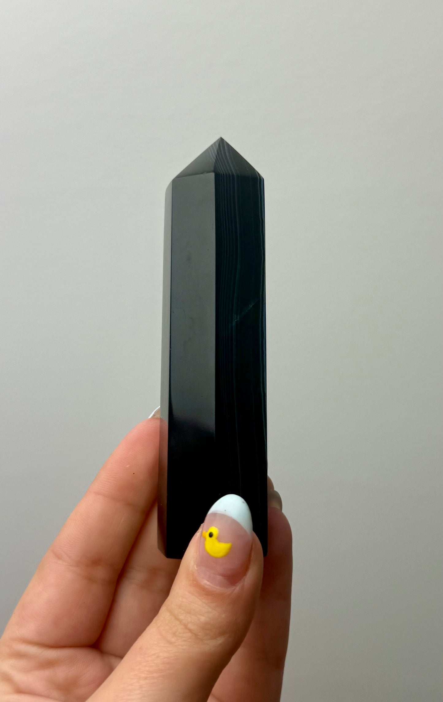 Black agate tower