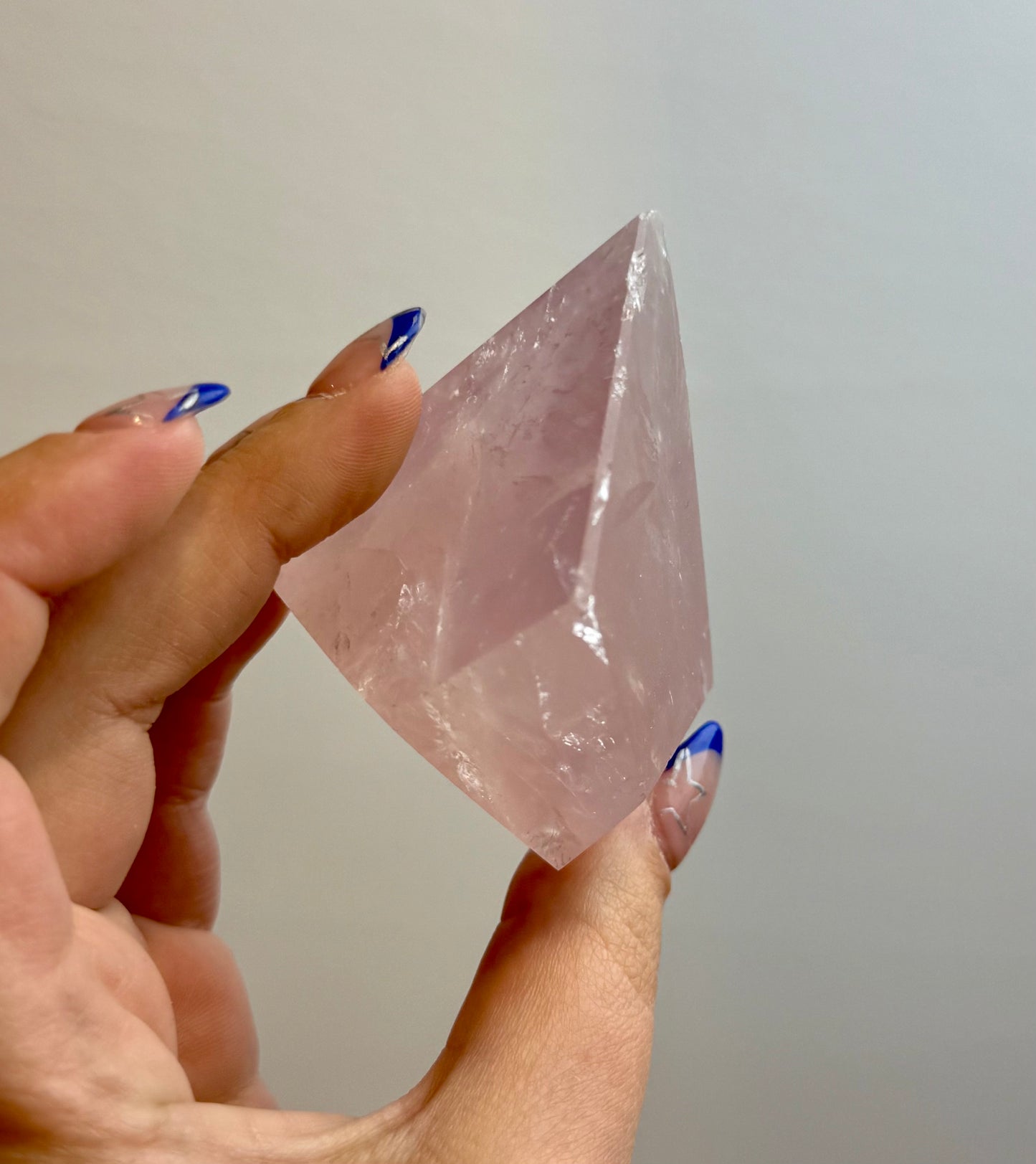 Imperfect “chipped” rose quartz freeform