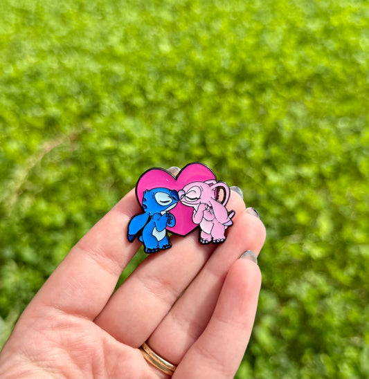 Stitch enamel pin