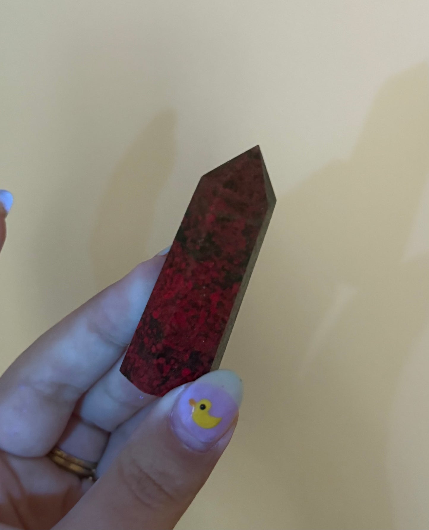 Ruby kyanite tower