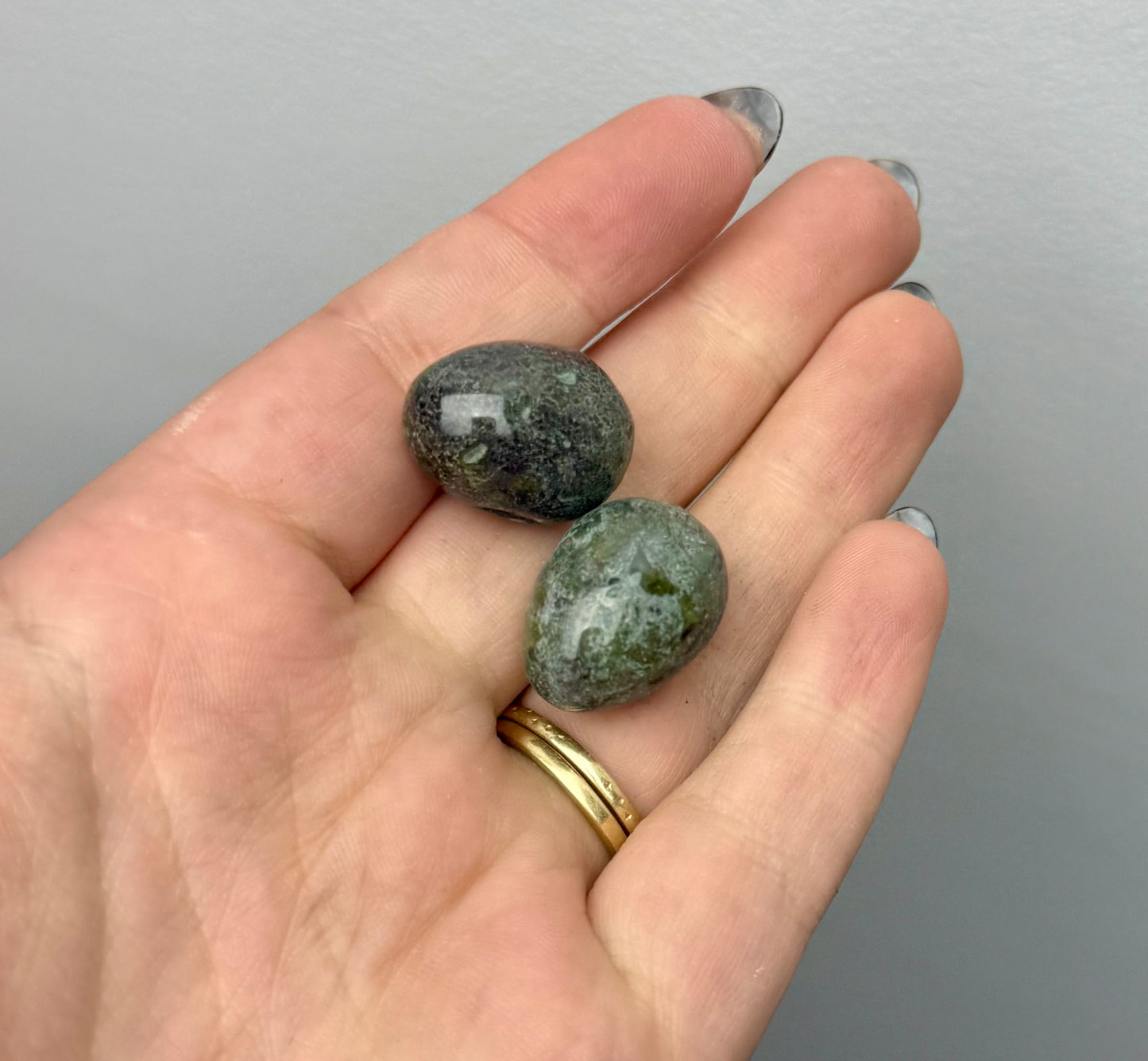Dragon blood jasper mini eggs