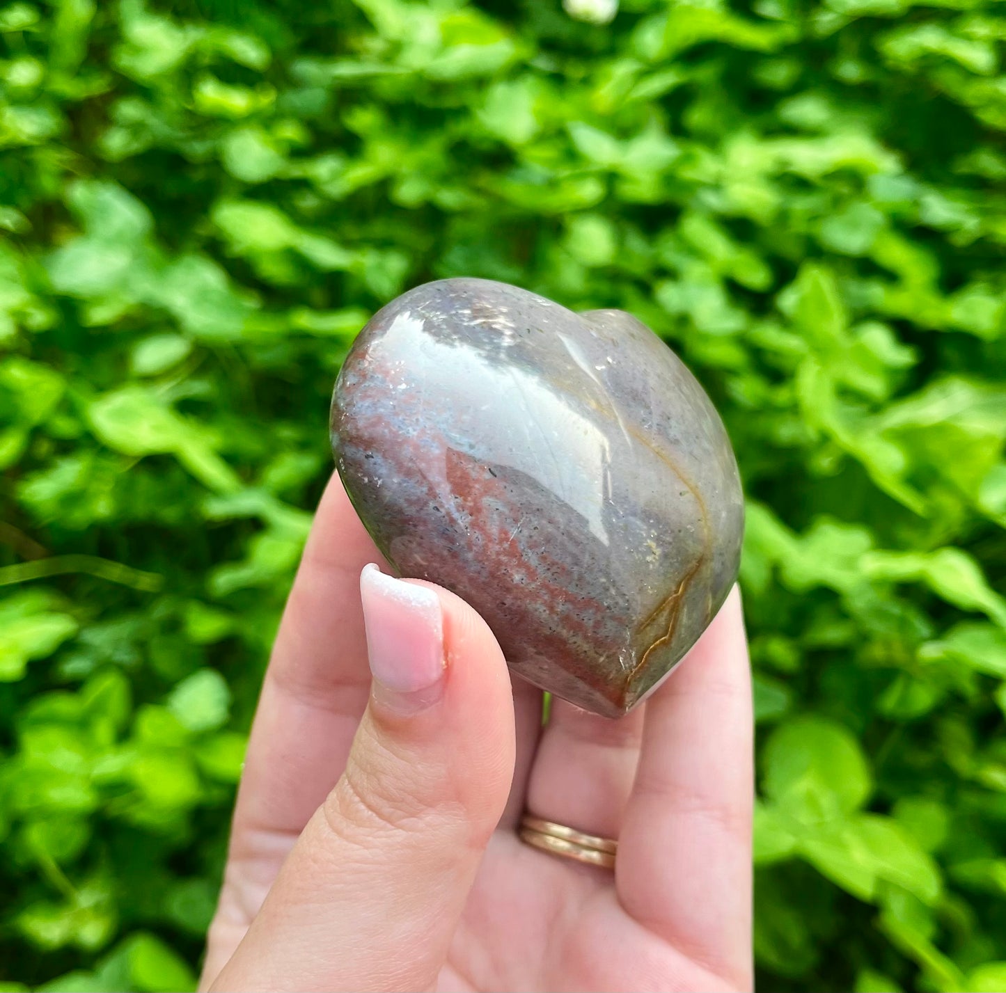 Ocean Jasper heart carving