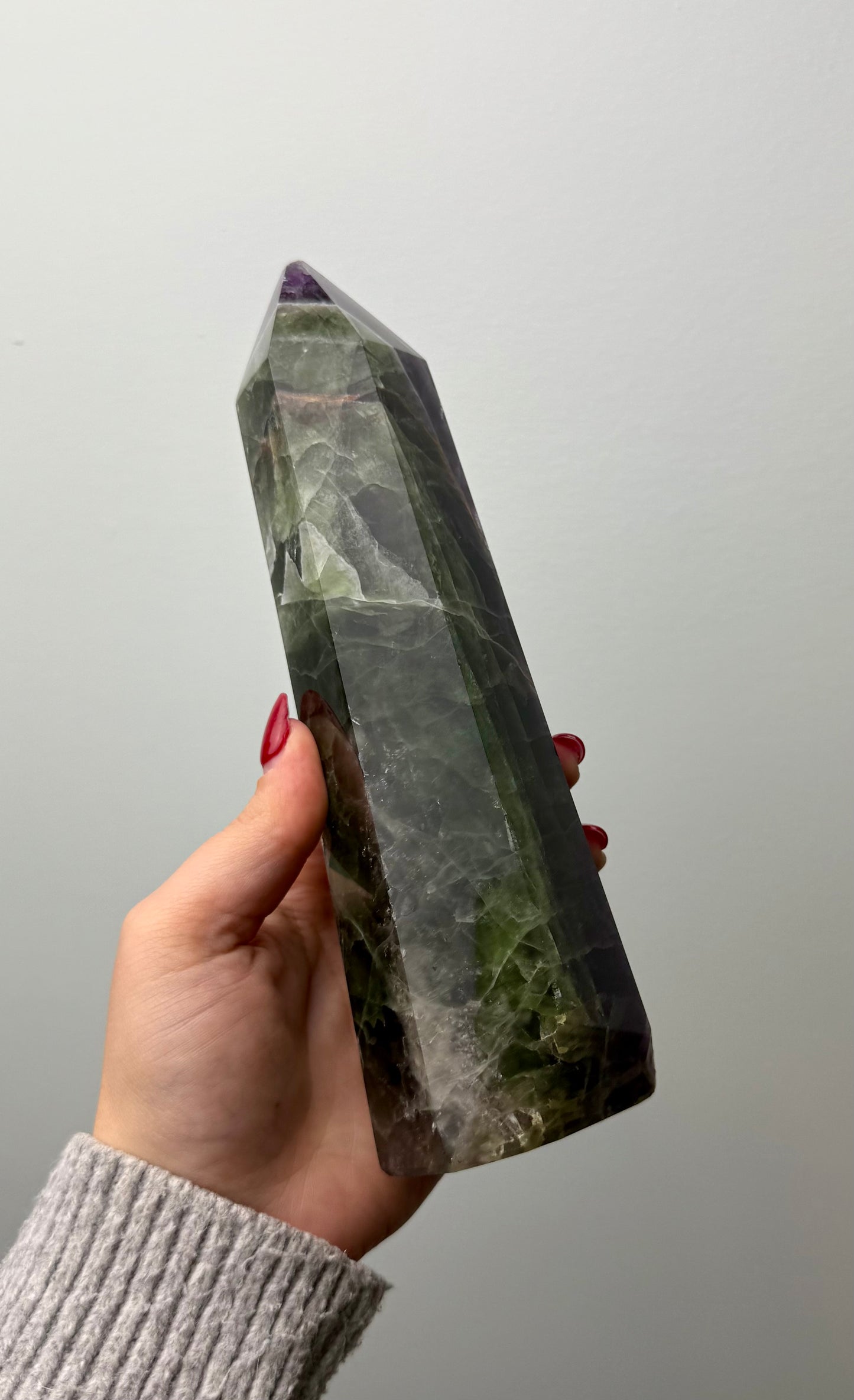 Imperfect fluorite tower