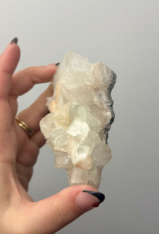 Apophyllite peach stilbite specimen