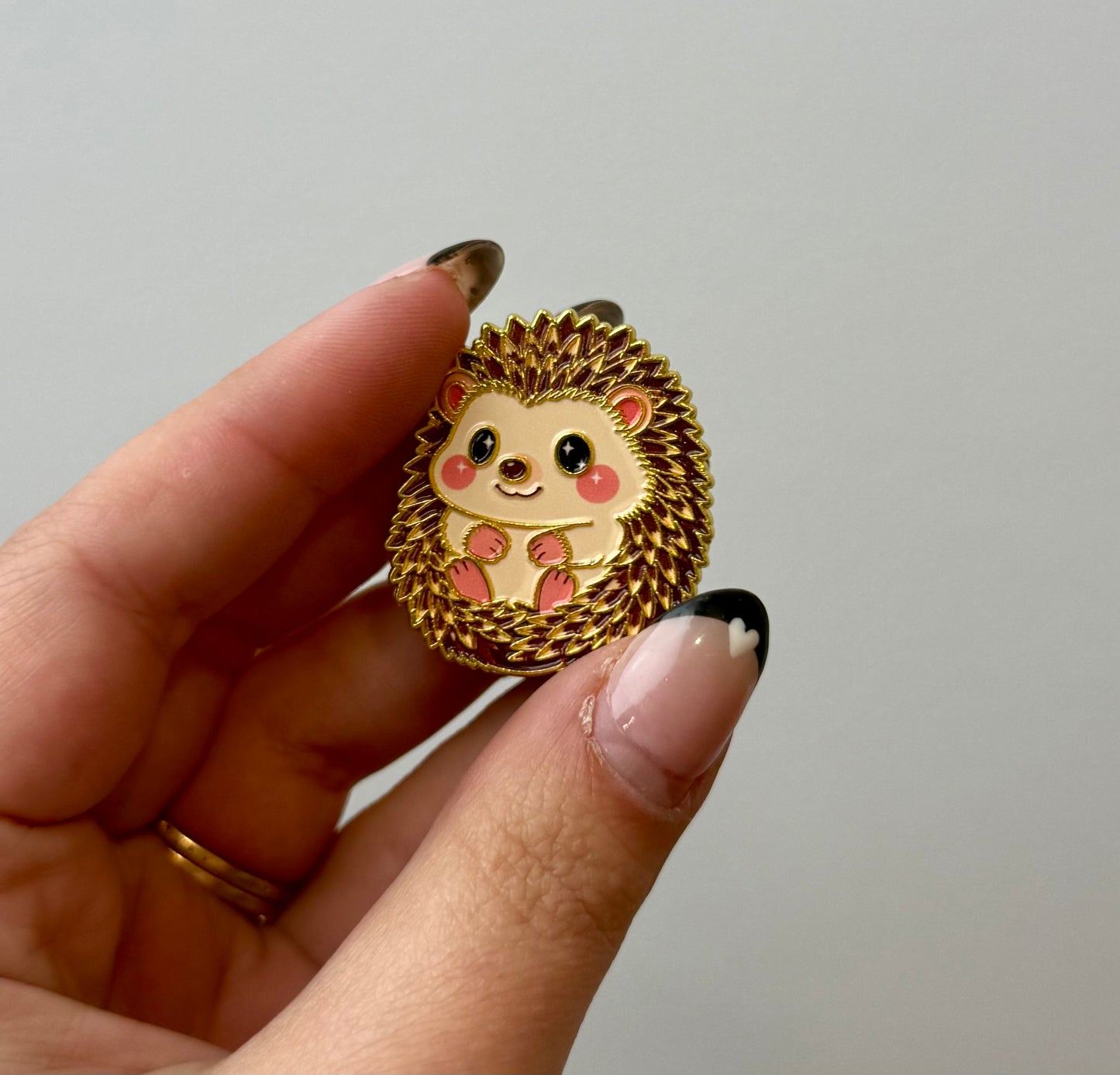 Hedgehog enamel pin
