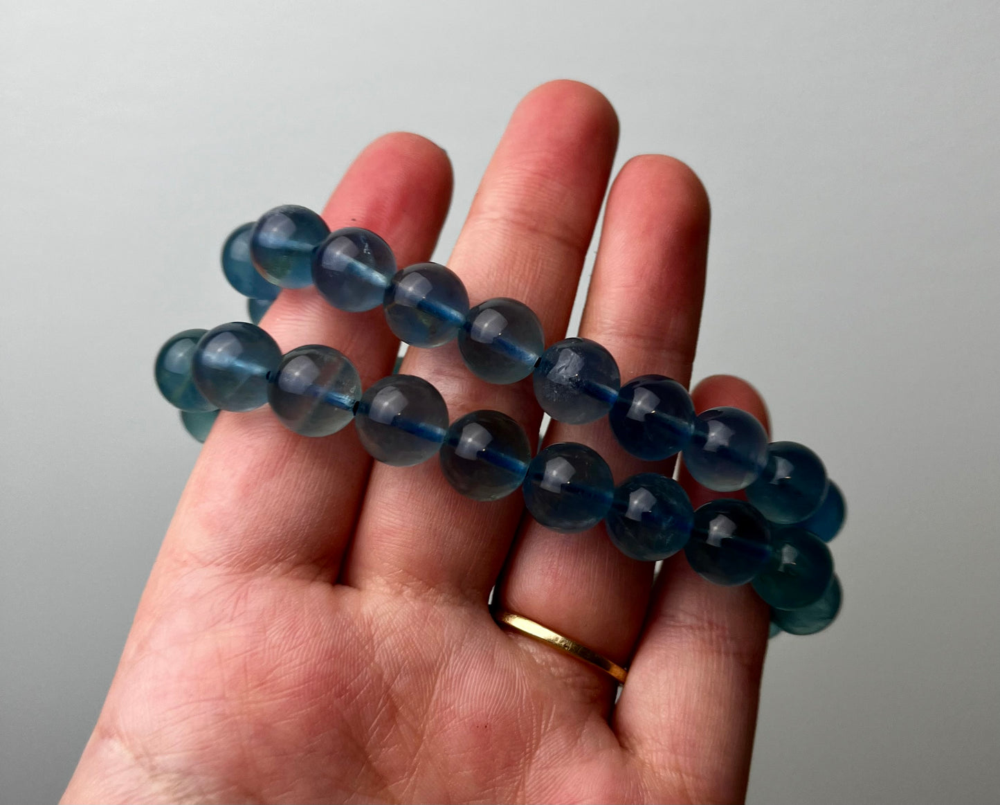 Blue fluorite bracelets