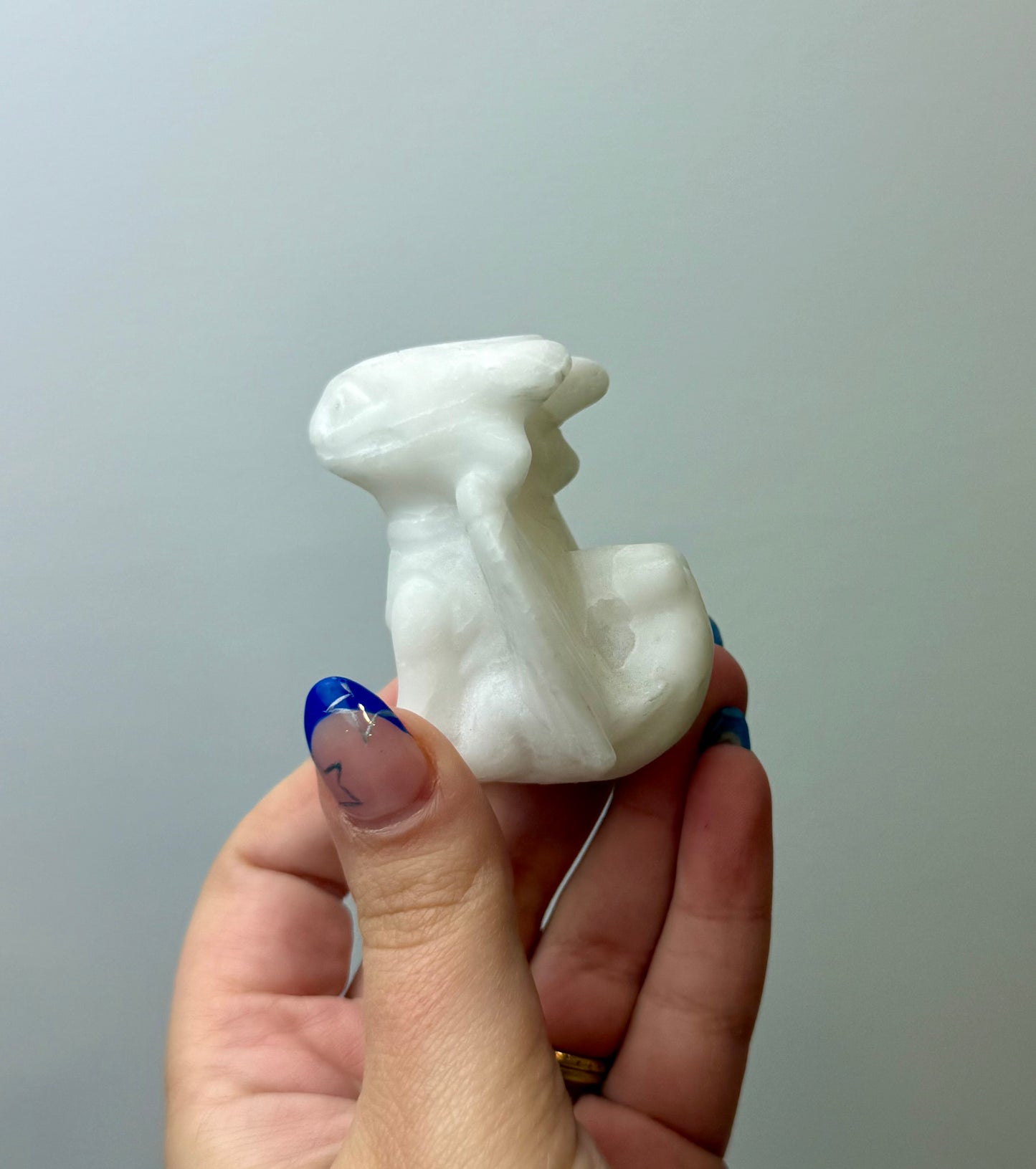 White jade toothless carvings