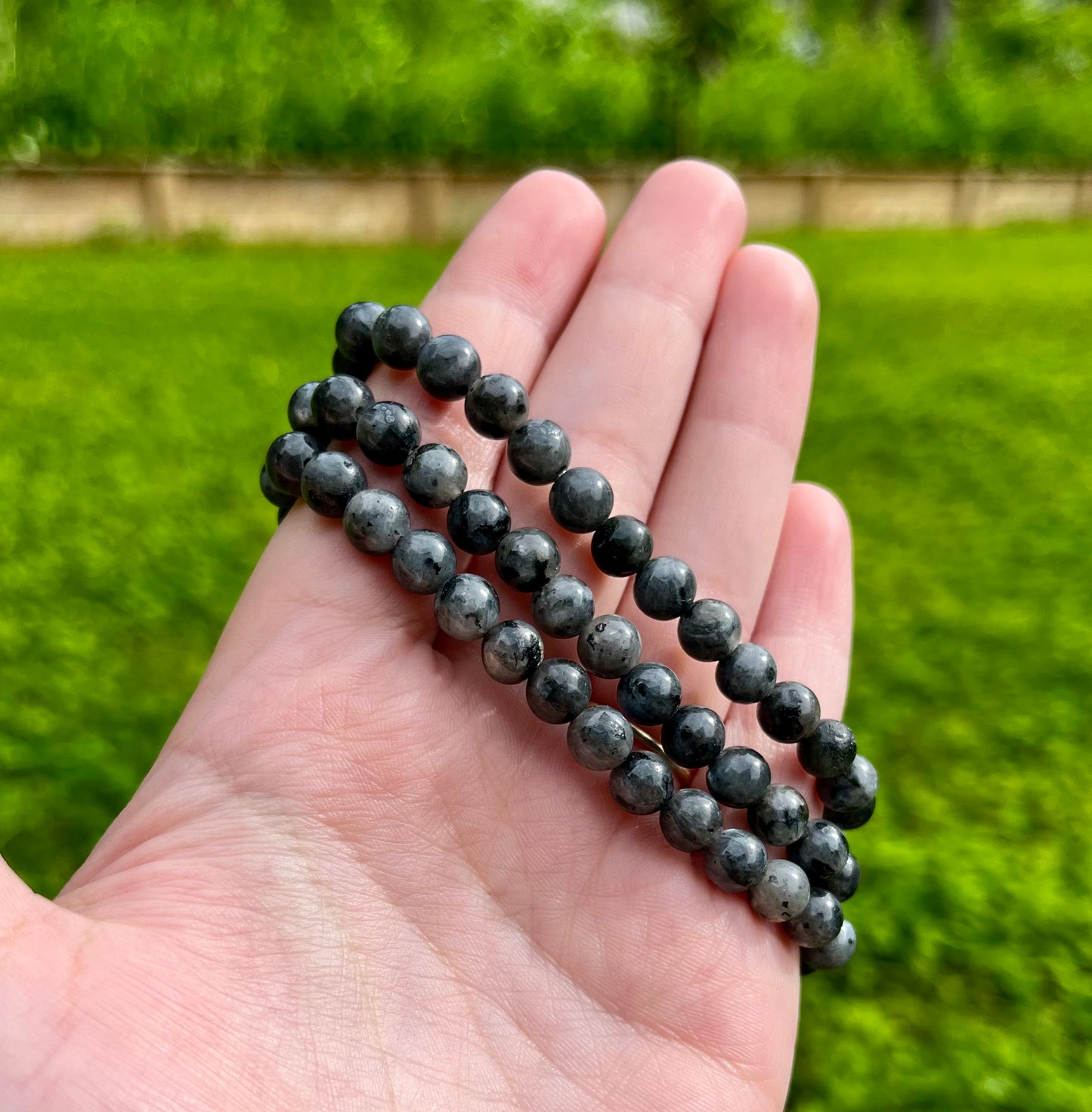 Larvikite bracelets