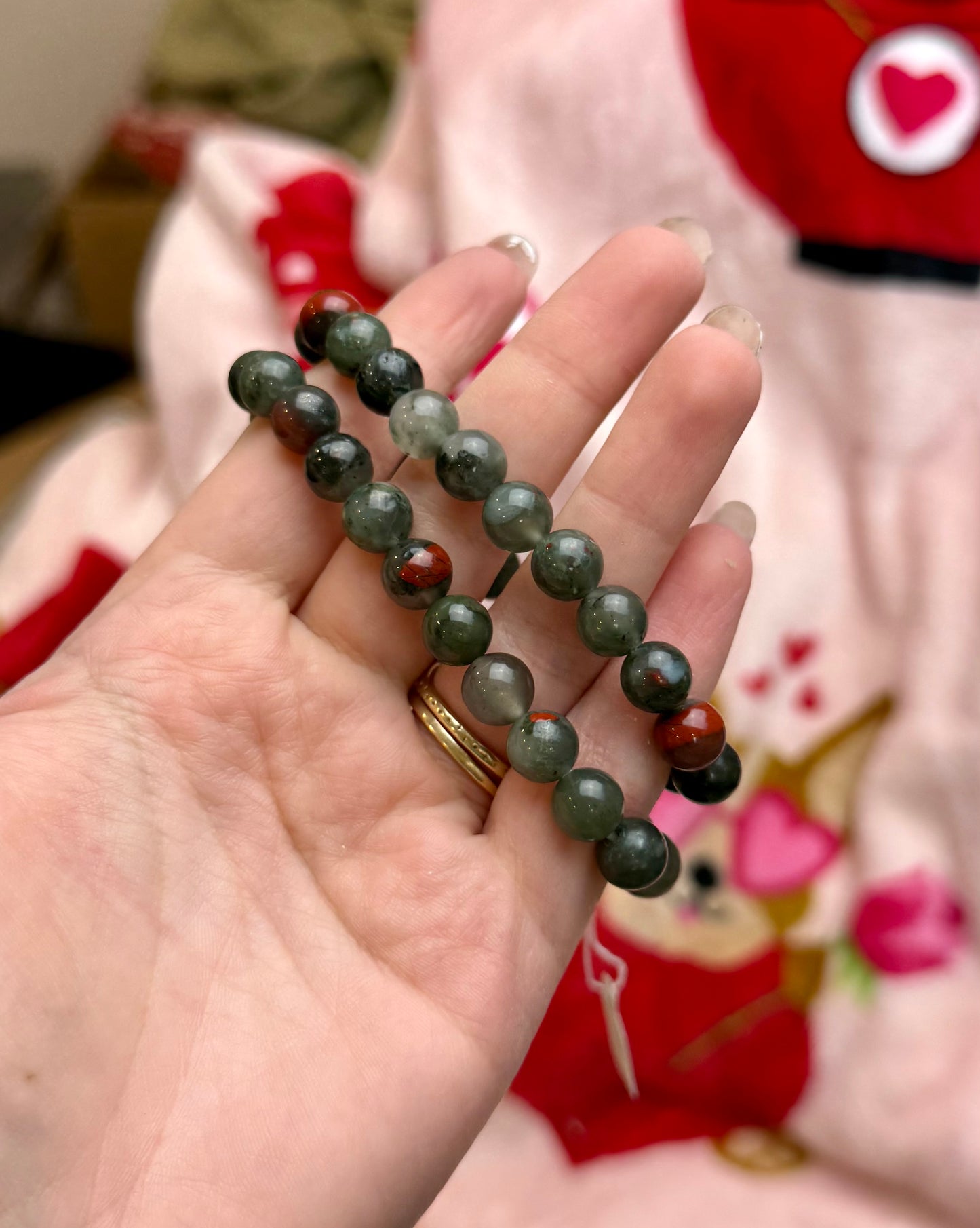 Bloodstone bracelets