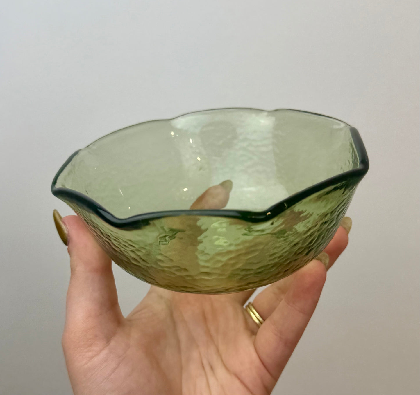 Glass bowl thrifted find