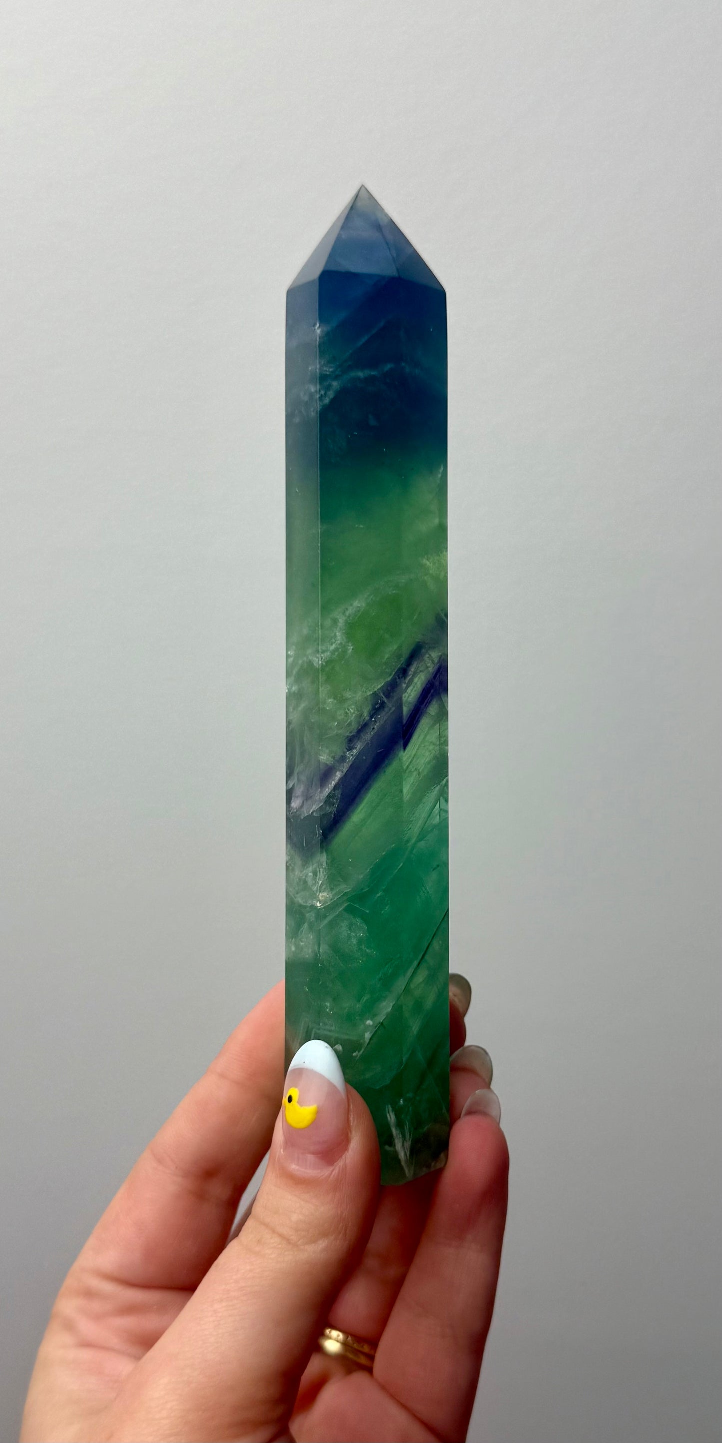 Feather fluorite towers