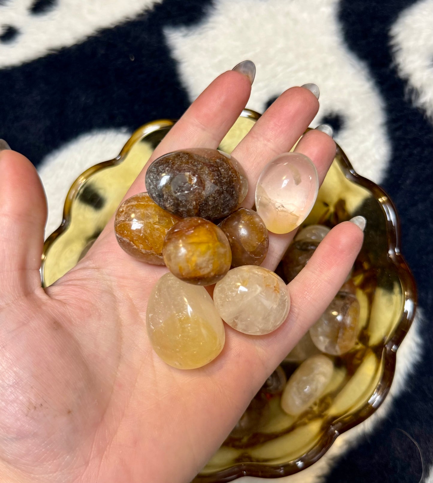 Golden healer tumbles