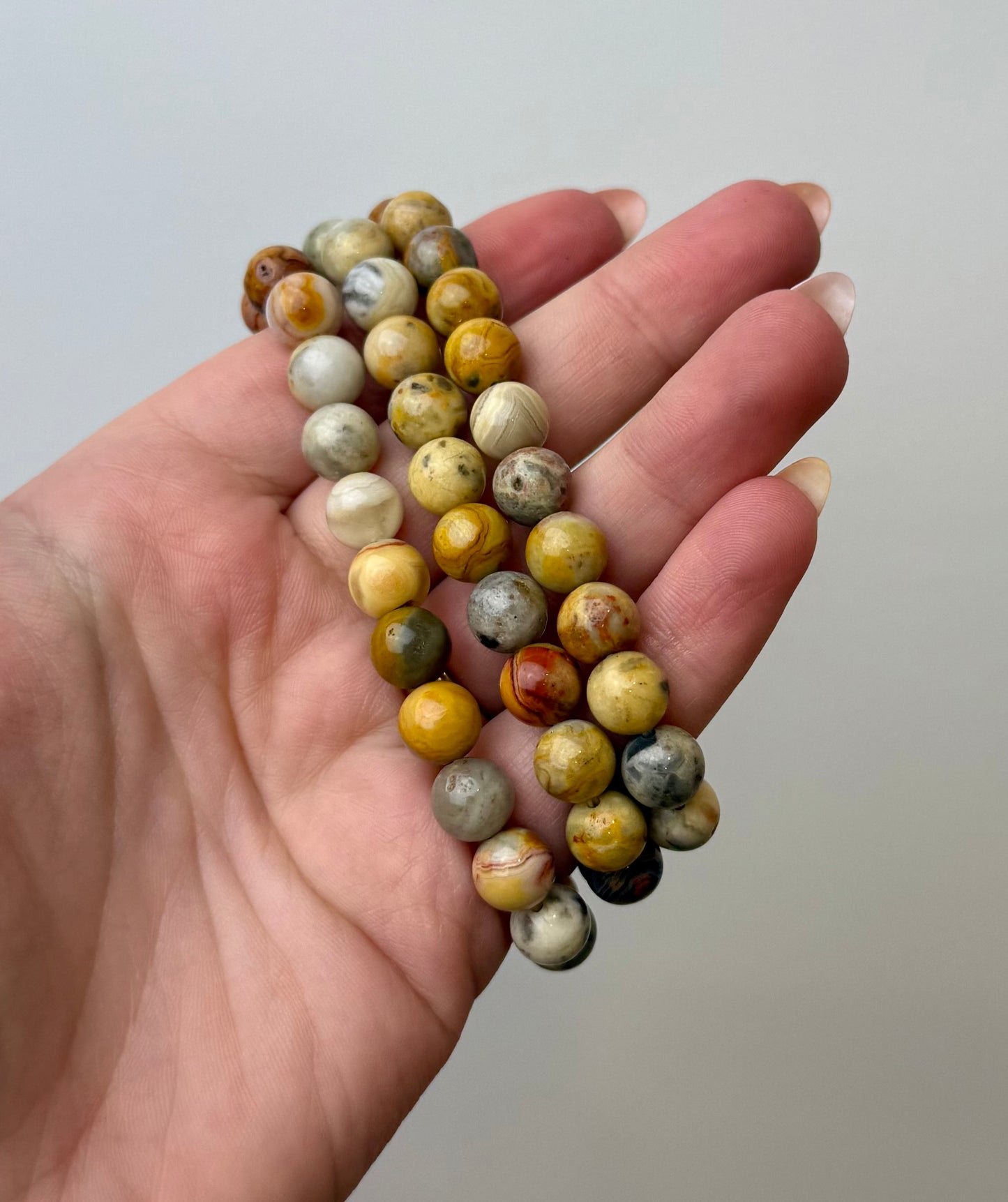 Crazy lace agate bracelets