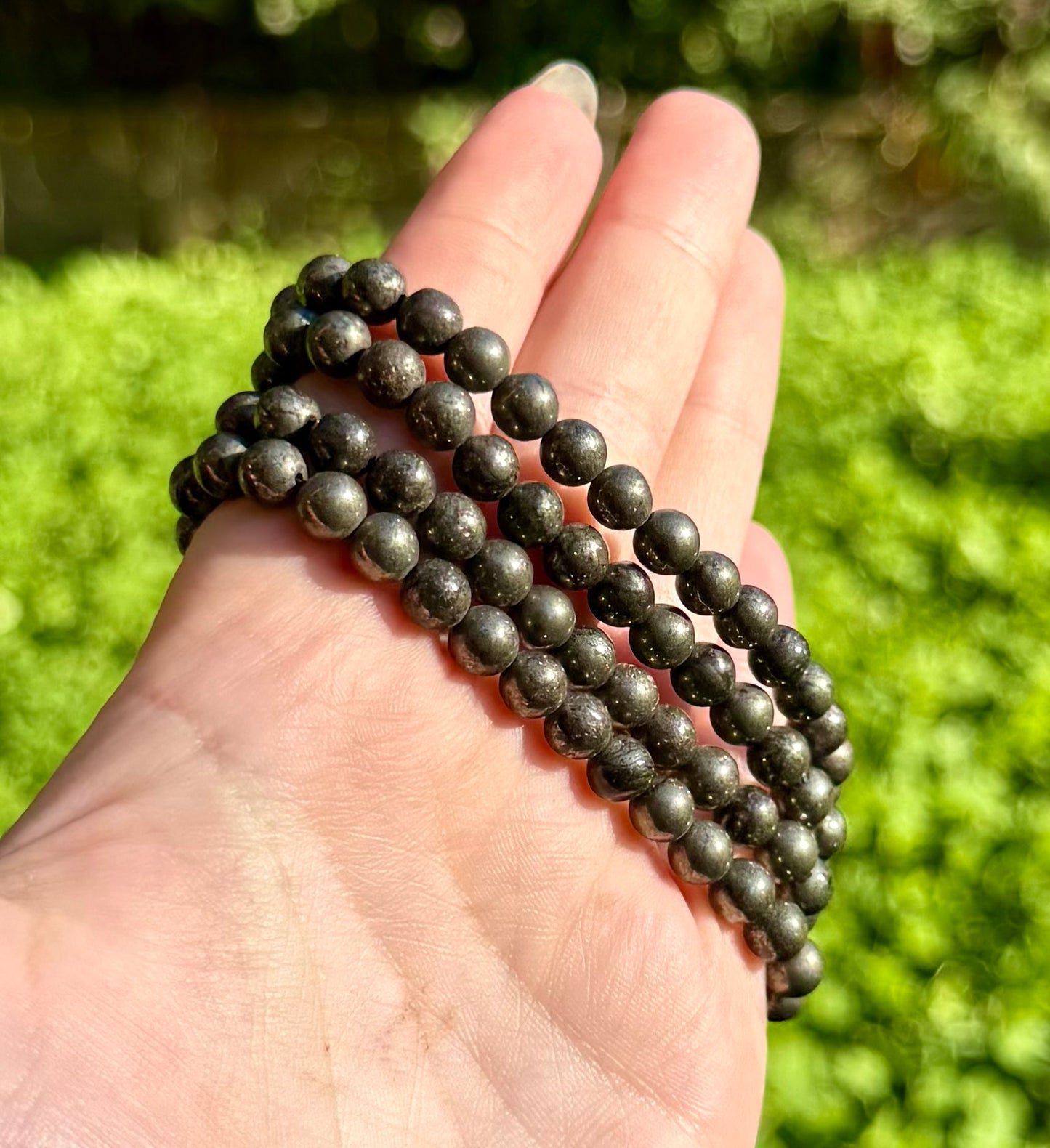 6mm pyrite bracelets