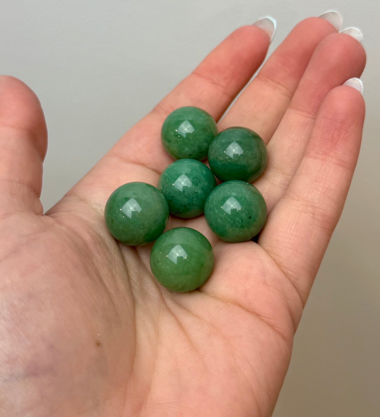 Green aventurine mini spheres