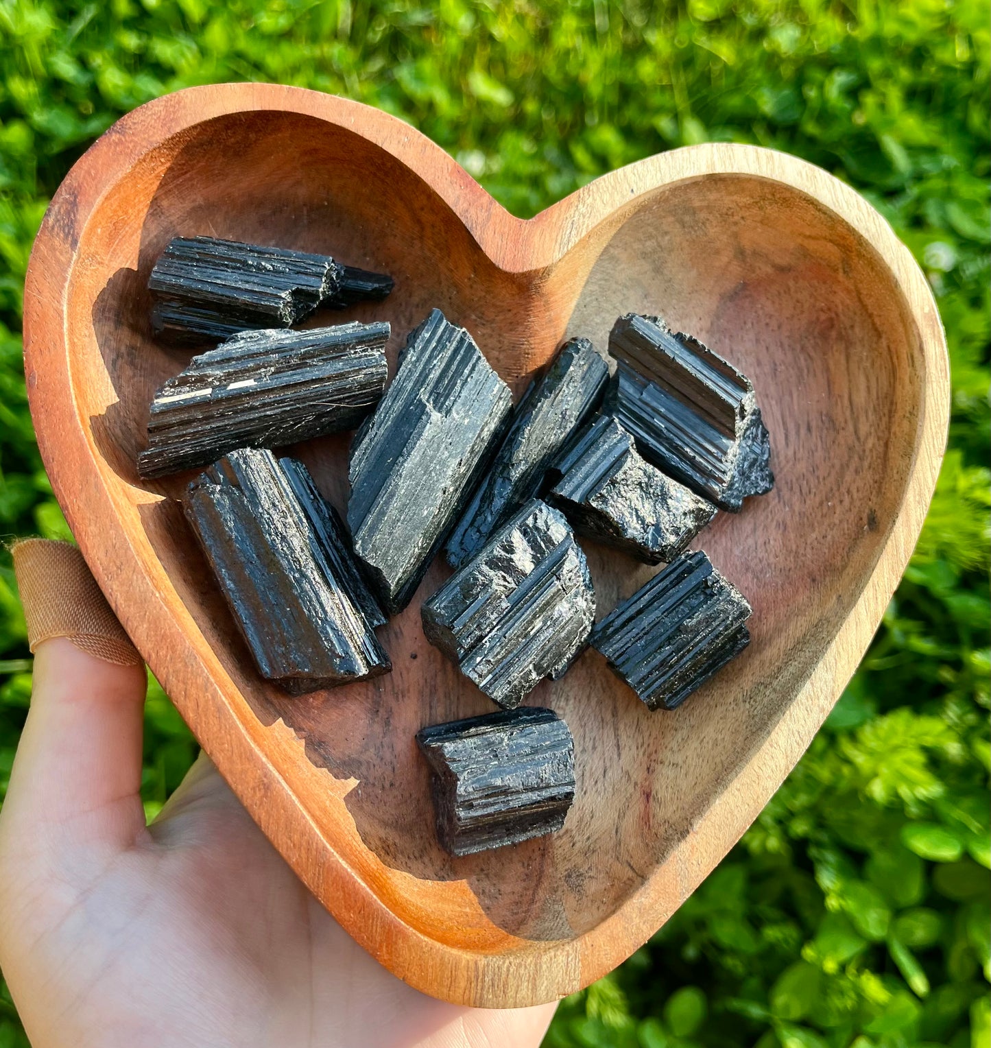 Raw black tourmaline