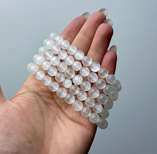Satin spar bracelets