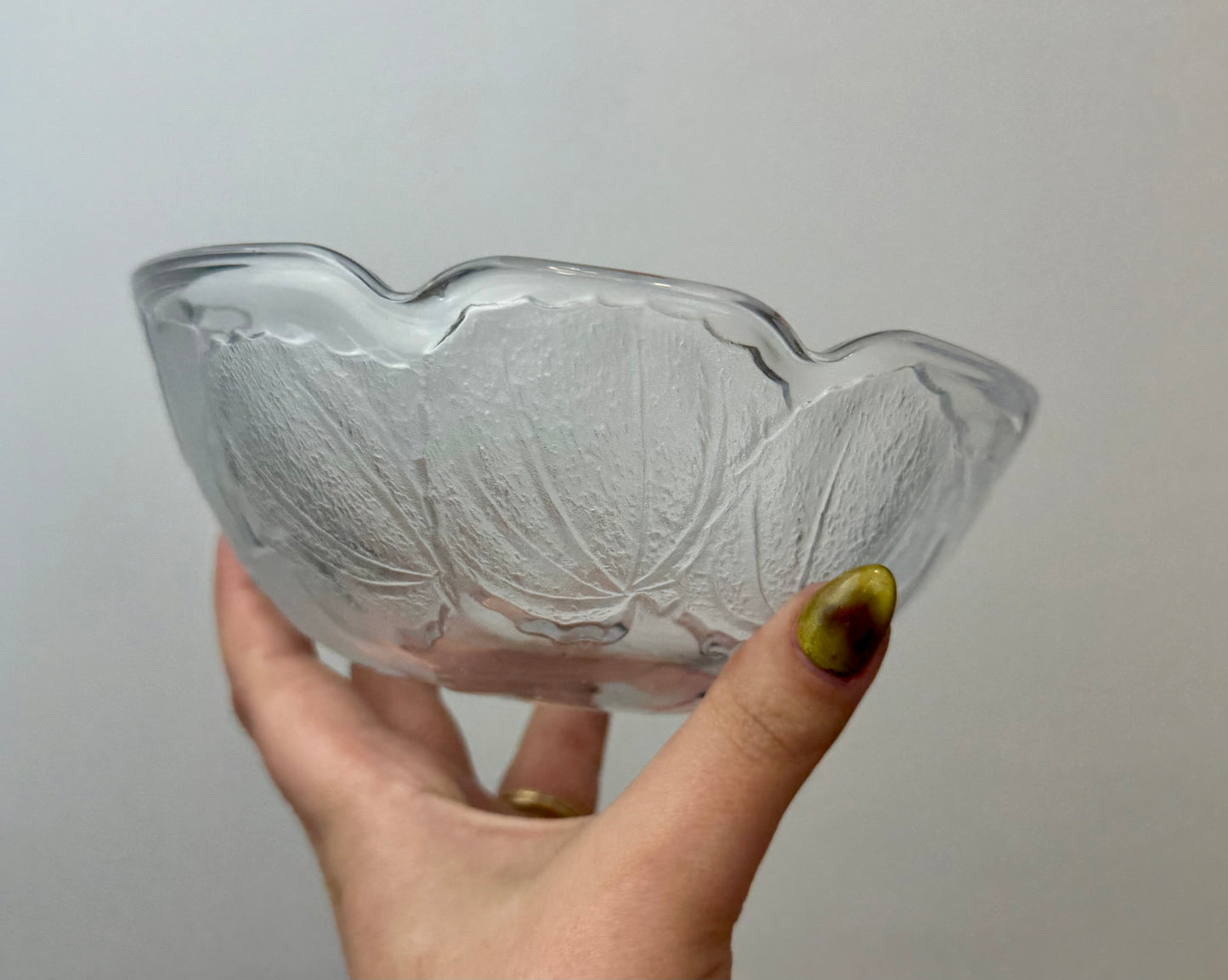 Glass bowl thrifted find