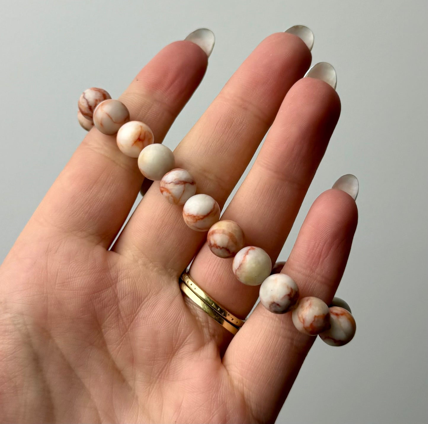 Red vein jasper bracelet
