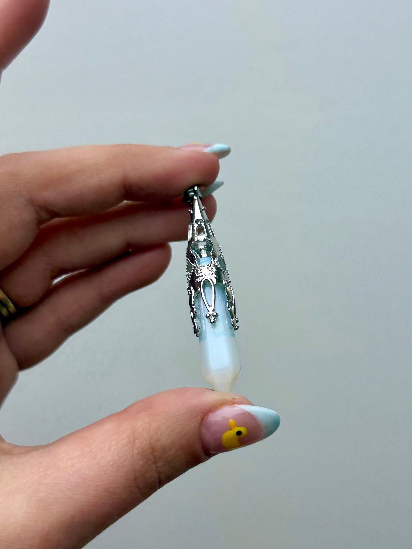 Opalite man made material pendant