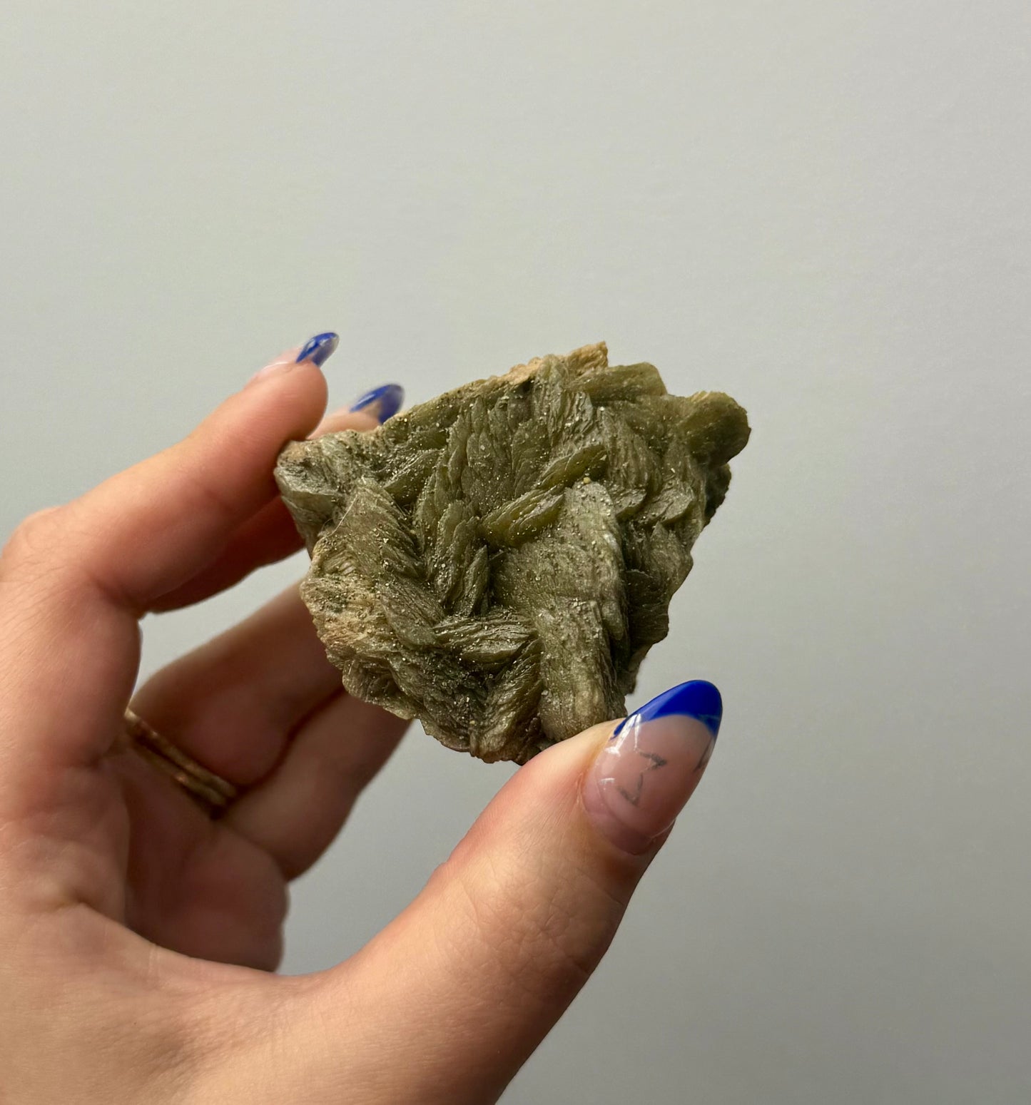 Golden yellow mica specimen