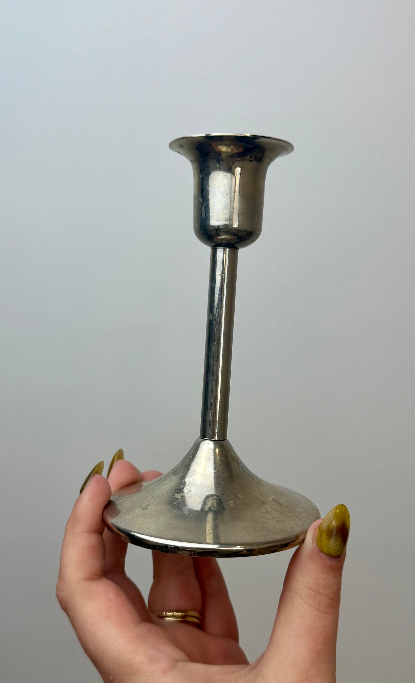 Candle stick/sphere stand thrifted find
