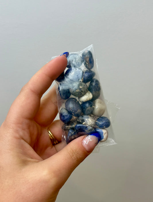 Sodalite pebble bags
