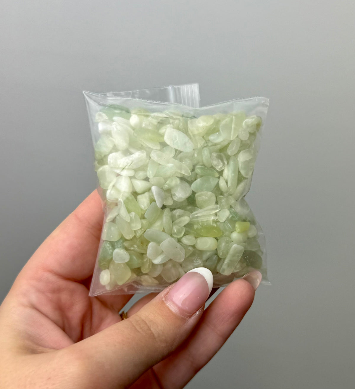 Light jade chip bags