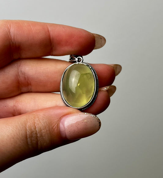 Prehnite pendant