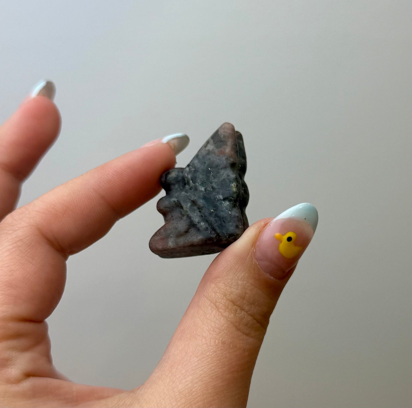 Garnet fairy carving